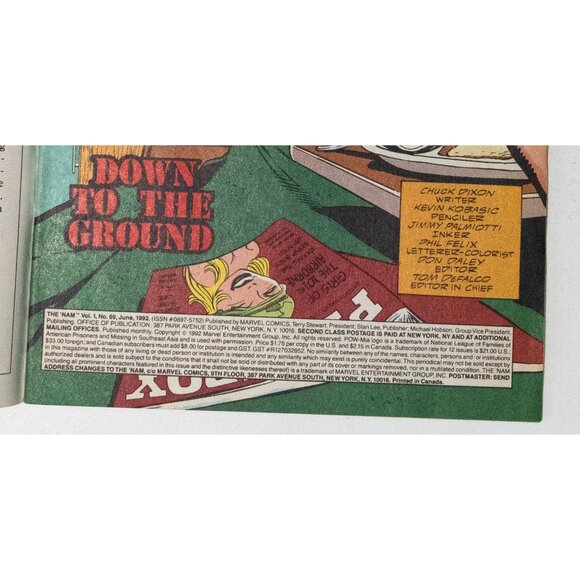 Marvel Comics The Punisher Invades The Nam Part 3 Of 3 Issue #69 - Picture 9 of 13